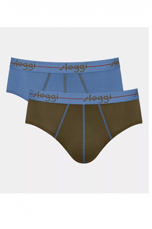 Sloggi start midi 2 τεμάχια γαλάζιο χακί