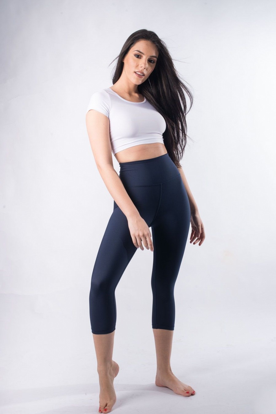 Κολάν push up ψηλόμεσο κάπρι  Navy