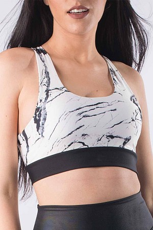 Αθλητικό μπουστάκι ασπρόμαυρο