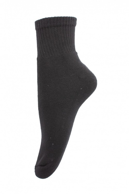 Γυναικείες κάλτσες ημίκοντες 3 τεμ μαύρες πετσετέ