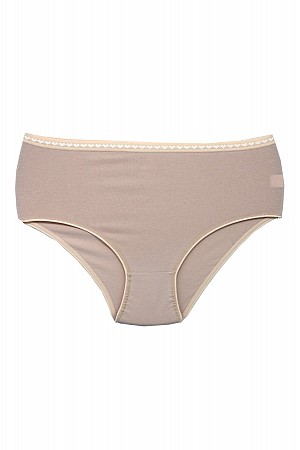 Κλασική κυλότα AELIA 4 τεμαχίων μπεζ 100% βαμβάκι