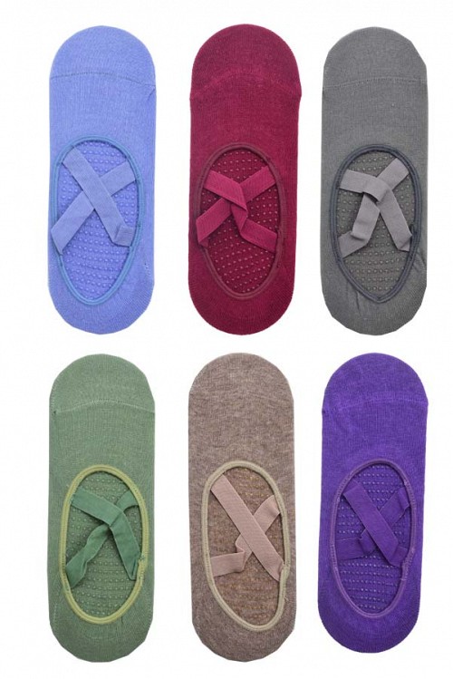 Γυναικείες κάλτσες για πιλάτες και γιόγκα 6 τεμαχίων