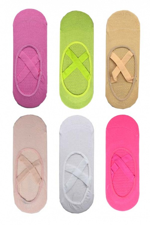 Γυναικείες κάλτσες για πιλάτες και γιόγκα 6 τεμαχίων